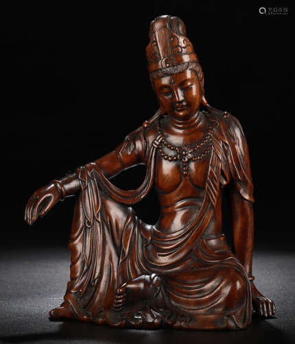 A CHENXIANG WOOD GUANYIN BUDDHA STATUE