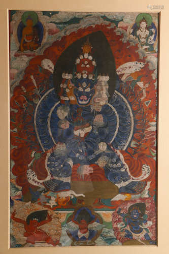 A Chinese Tangka Painting