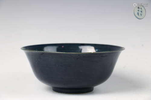 A Chinese Deep Blue Porcelain Bowl