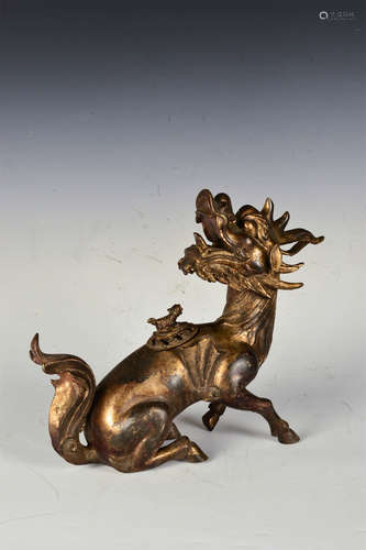 A Chinese Dragon Shaped Bronze Incense Burner