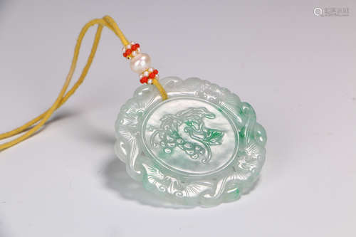 A Chinese Jadeite Pendant