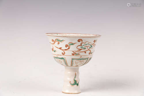 A Chinese Porcelain Stem Cup