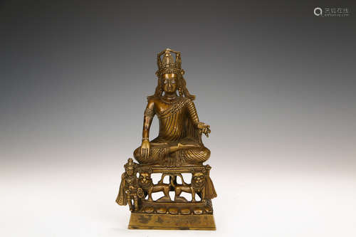 A Chinese Bronze Sitting Buddha Statue