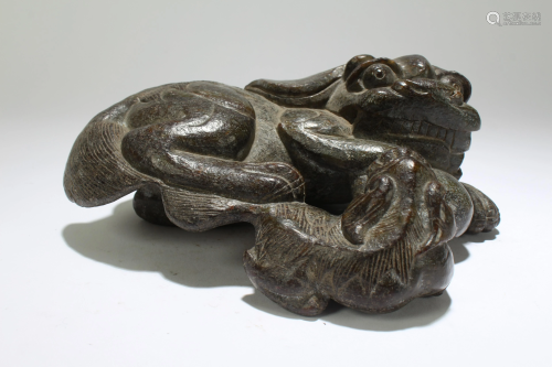 An Estate Chinese Fortune Myth-beast Statue Disp…