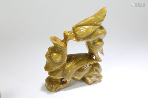 An Estate Chinese Curving Fortune Statue