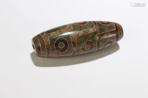 An Estate Tibetan Dzi Bead