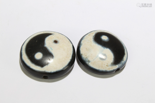 Paid of Chinese Tai-chi Beads