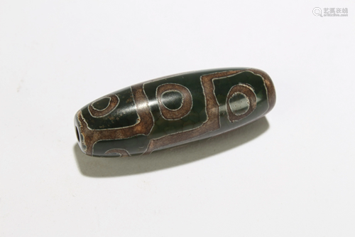 An Estate Tibetan Dzi Bead