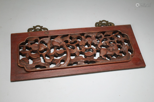 An Estate Chinese Nature-sceen Wooden Pannel