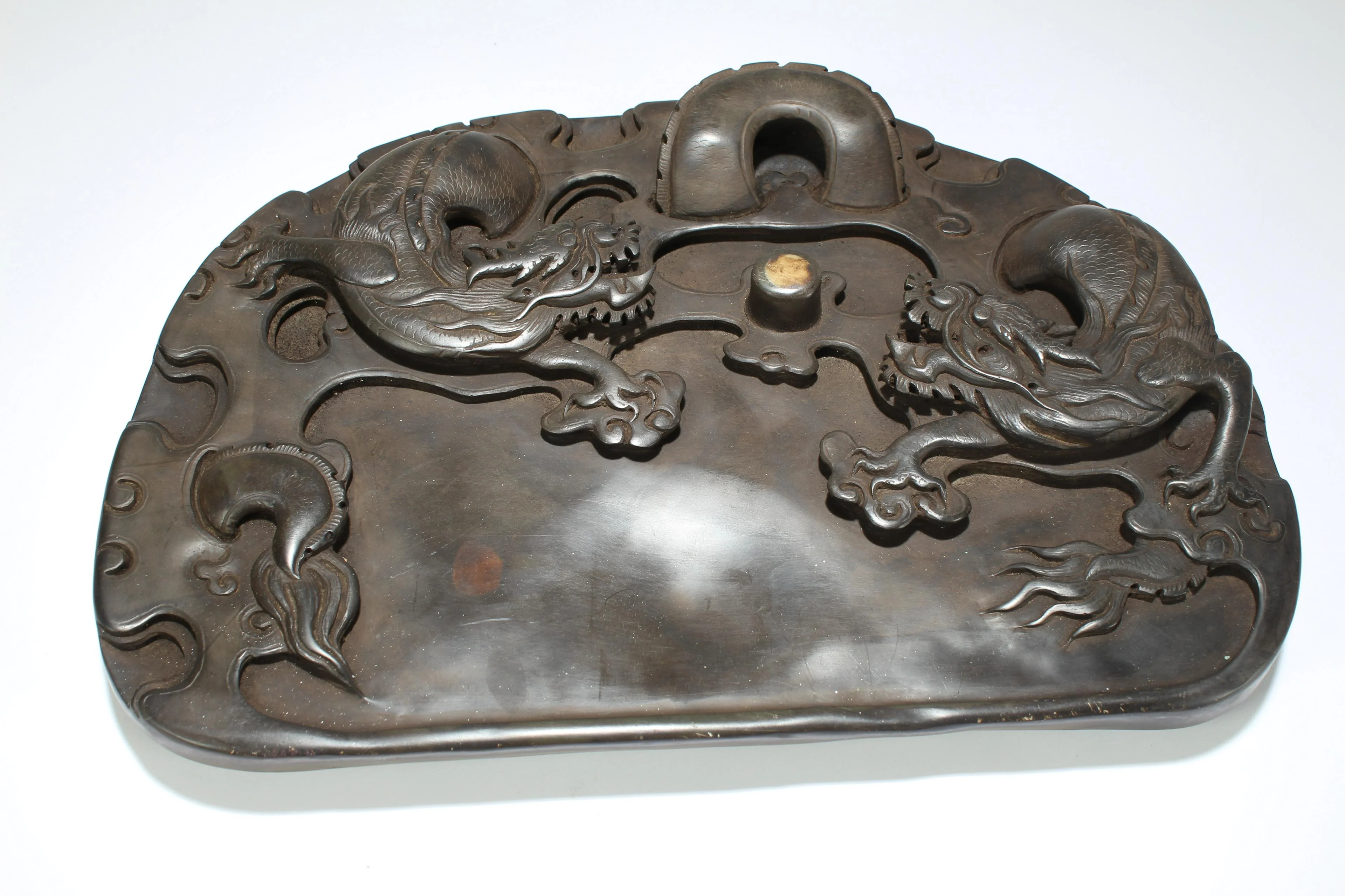 chinese dragon carving ink stone