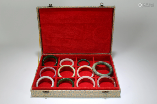 A Collection of Chinese Estate Bangles