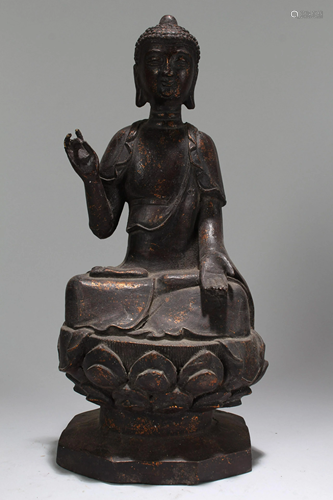 An Estate Chinese Fortune Lotus-seated Religious …