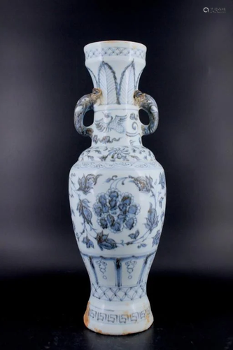 Large Ming Blue&White Porcelain Vase