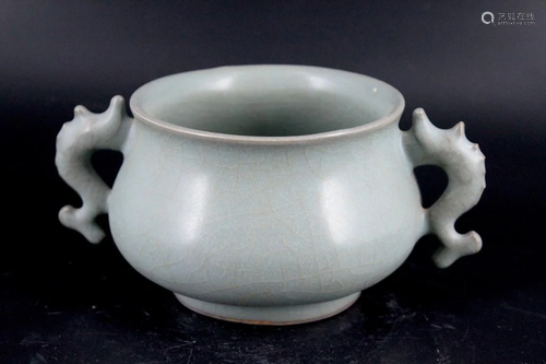 Song Guan Yao Porcelain Brush Pot