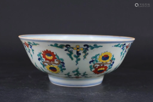 Chinese Ming Porcelain DouCai Bowl