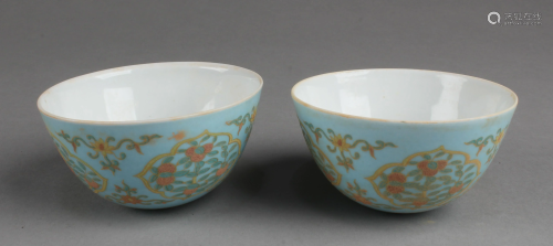 A Pair of Porcelain Cups