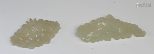 A Group of Two Jade Pendants