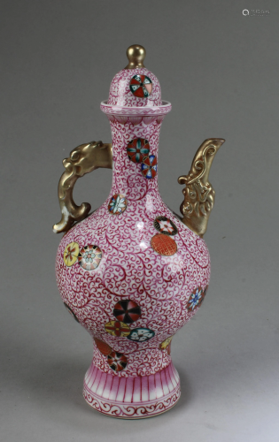 Chinee Famille Rose porcelain Wine Pot