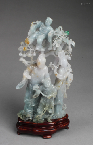 Chinese Carved Jade Statue