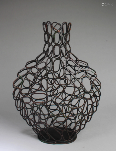 A Bronze Openwork Vase