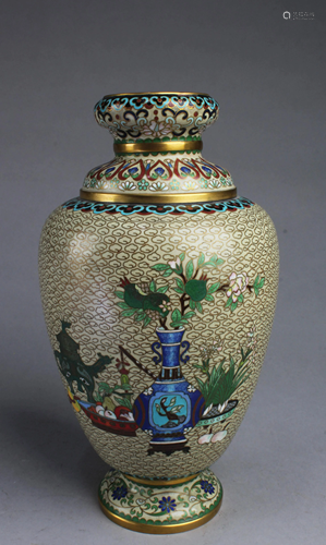 Chinese Cloisonne Vase