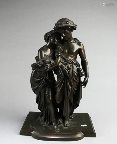 Antique European Style Bronze Statue