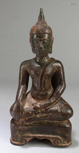 Antique Chinese Bronze Buddha Statue