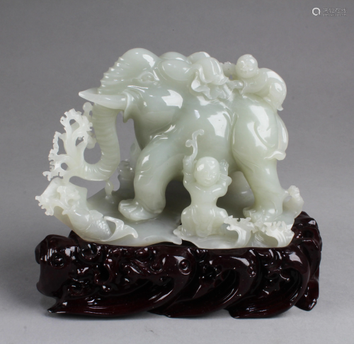 Chinese Nephrite Jade Carved Ornament , with GIA …