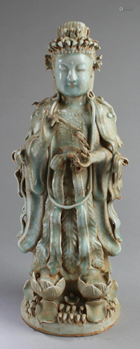 Chinese Porcelain Guanyin Statue