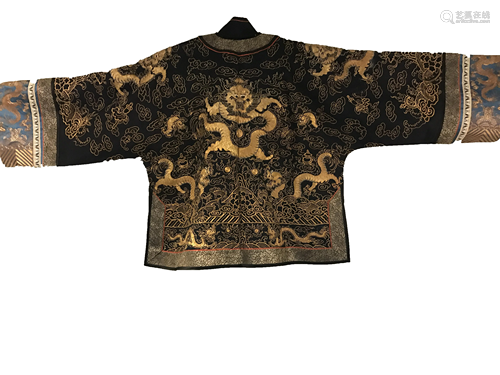 Antique Chinese Silk Embroidery Jacket