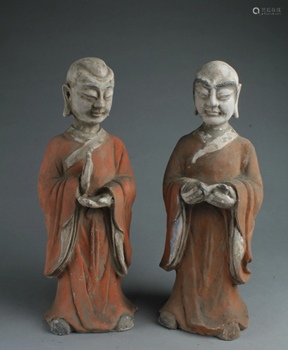 Two Chinese Pottery Statute