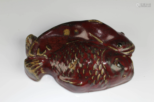 A Fish-shaped Pottery Hanging Ornament