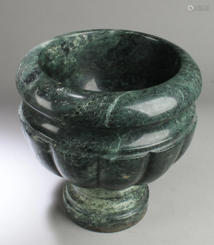 Chinese Stone High Stem Bowl