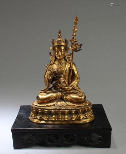 Chinese Bronze Bodhisattva Statue