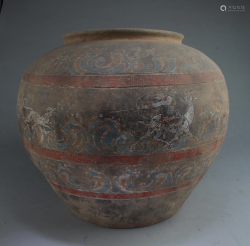 Large Chinese Pottery Jar