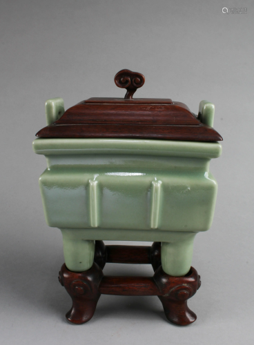 Antique Chinese Celadon Incense Burner
