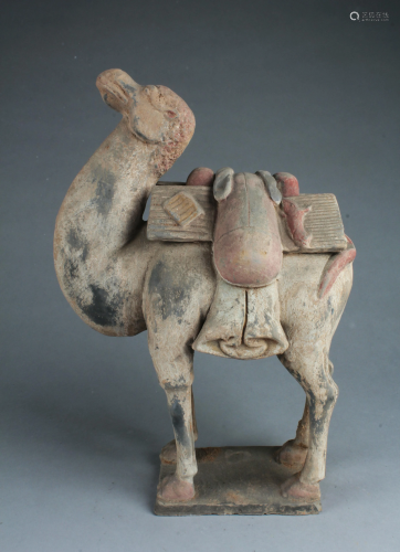 Chinese Pottery Camel Statue
