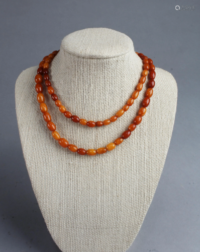 Chinese Amber Necklace