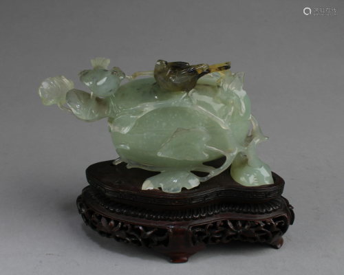Chinese Carved Jade Container