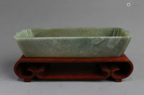 A Carved Jade Bowl