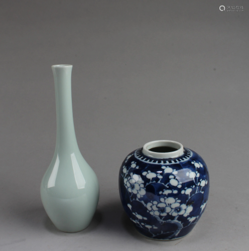 A Group of Two Porcelain Ornaments