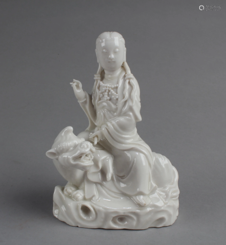 Antique Chinese Blanc De Chine Statue
