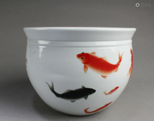 Chinese Porcelain Fish Tank