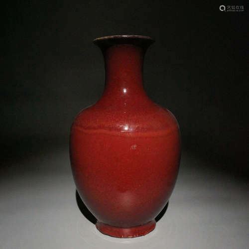 Red glaze Guanyin bottle