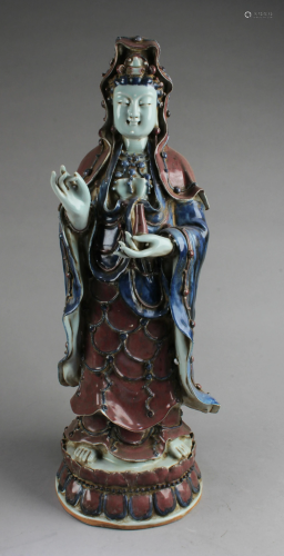 Chinese Porcelain GuanYin Statue