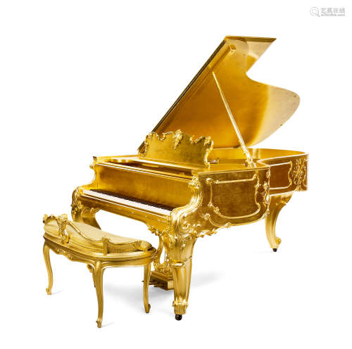 施坦威－蒂芙尼 24K鎏金三角钢琴