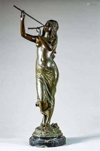 Edouard DROUOT (1859 1945) Muse des bois Bronze à …