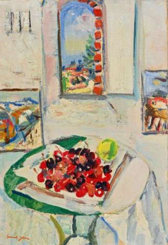 Marcel SAINT JEAN (1914 1994) Assiette de fruits d…