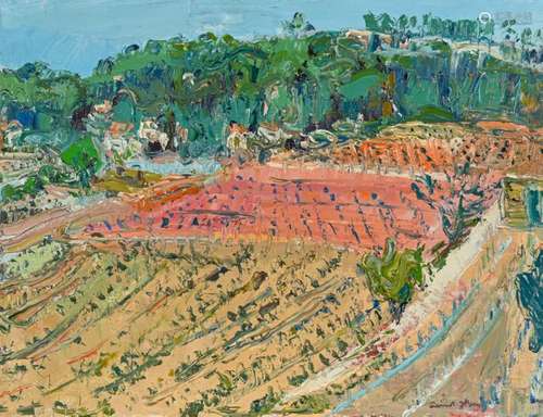 Marcel SAINT JEAN (1914 1994) Les vignes de Bandol…