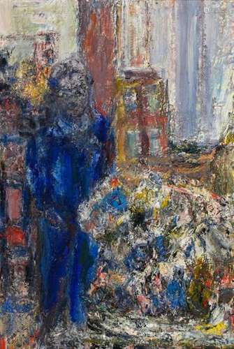 Marcel SAINT JEAN (1914 1994) Personnage en bleu d…